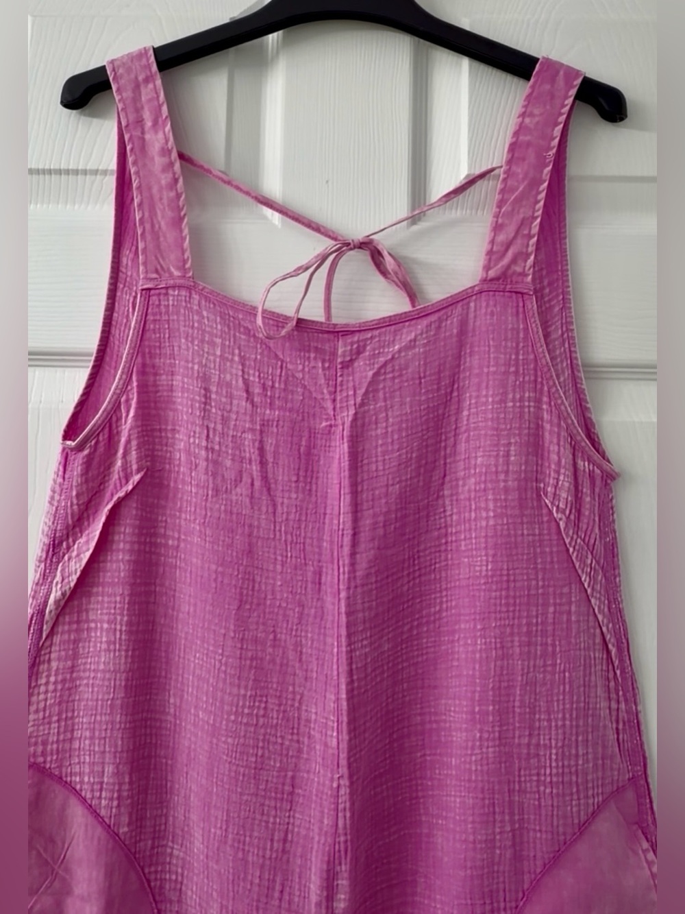 Zenana~ Casual Wide-Leg Waffle Knit Overalls Pink M (Brand New
Without Tag) - Picture 3 of 6